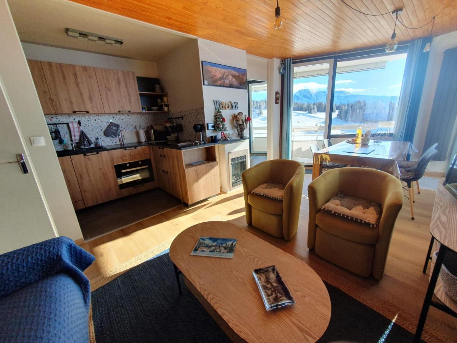 Apartamento Chamrousse 1750 Roche Béranger 50m2 4-6pers Vue panoramique Exterior foto